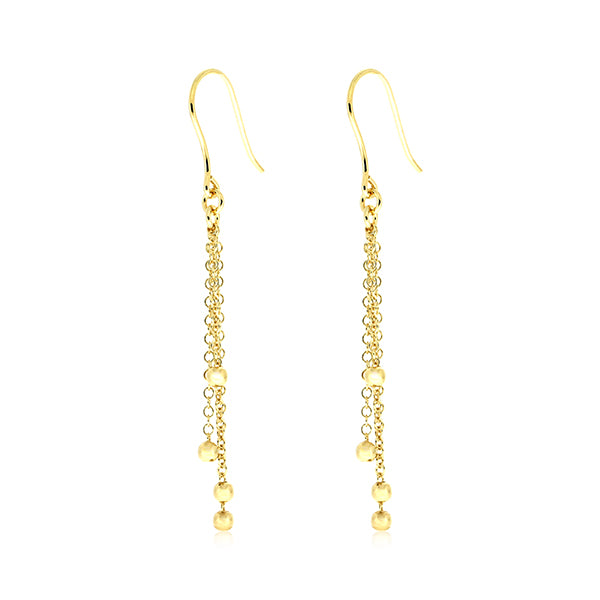 Multi Drop Sterling Plated Gold Silver Earrings | Iluka Jewellery