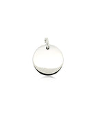 Moon Round Disc Silver Pendant | Iluka Jewellery