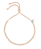 Two Tone Rose Silver Ball Bracelet | Iluka Jewellery