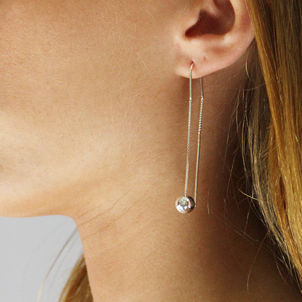 Ball Feature Thread Earrings  | Iluka Jewellery