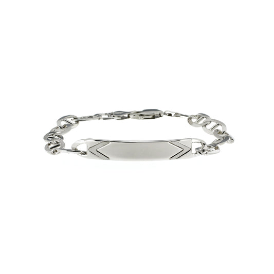 Engravable Silver Chain Bracelet 21 cm | Iluka Jewellery