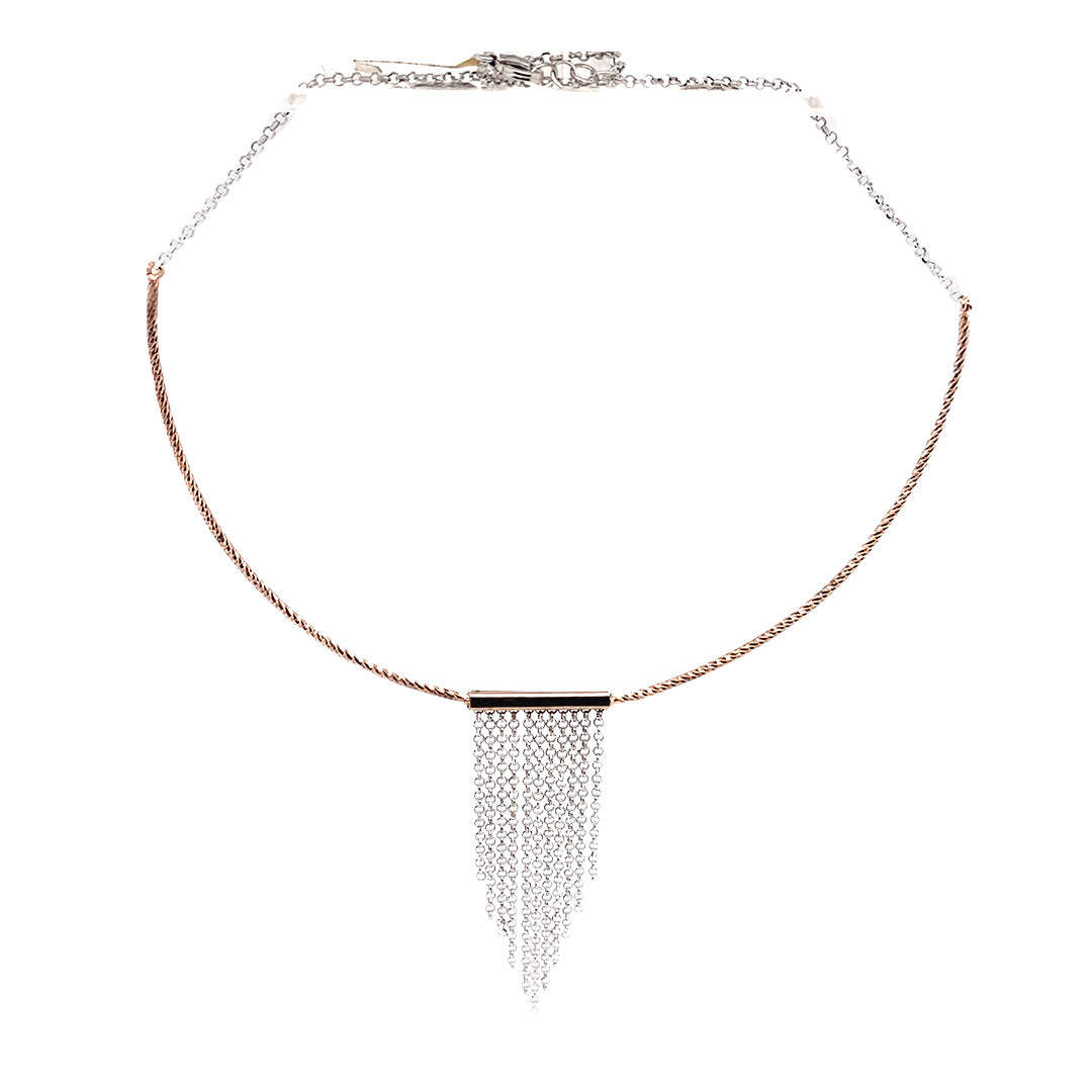 Geometric Tassel Bar Necklace