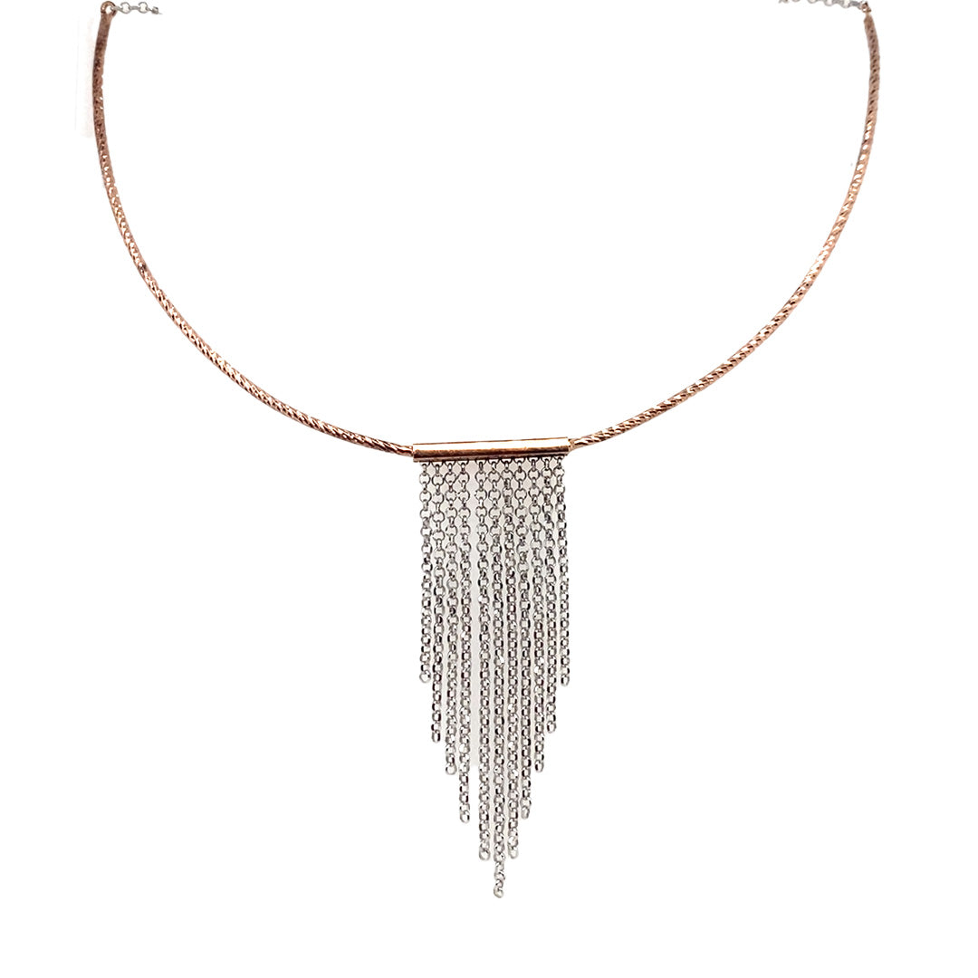 Geometric Tassel Bar Necklace