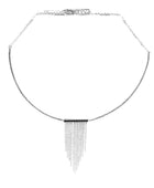 Geometric Tassel Bar Necklace