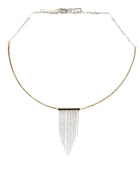 Geometric Tassel Bar Necklace