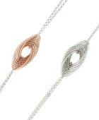 Fraboso® Ellipse Rose & Silver Necklace | Iluka Jewellery