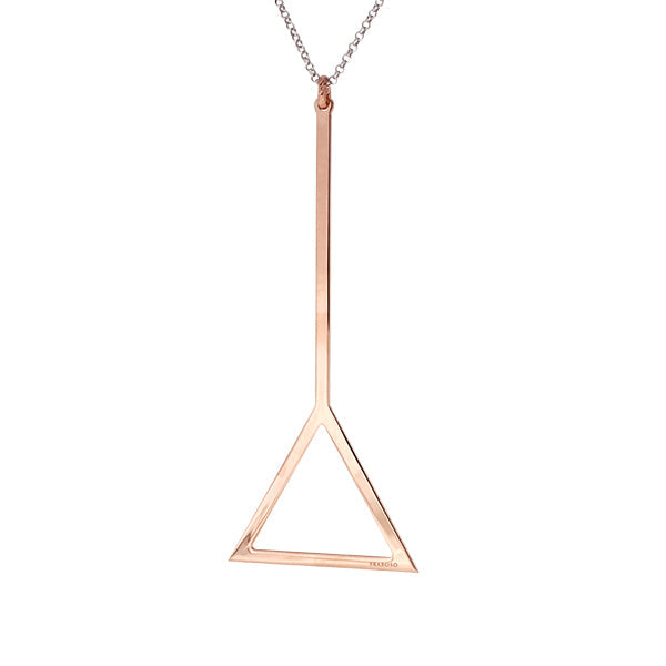 Fabroso Triangular Geometric Pendant & Chain | Iluka Jewellery