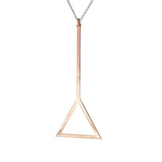 Fabroso Triangular Geometric Pendant & Chain | Iluka Jewellery