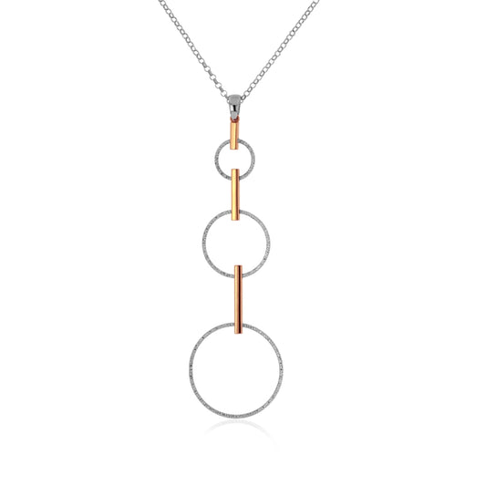 3 Tier Open Circle pendant & Chain