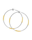 Fabroso Shimmering Hoop Earrings Silver | Iluka Jewellery