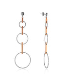 Fraboso Mariona 3 Tier Sterling Silver Earrings | Iluka Jewellery