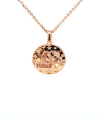 Aquarius Zodiac Sign Charm in 9kt gold with Diamond -  Paddington Jeweller - Ojco