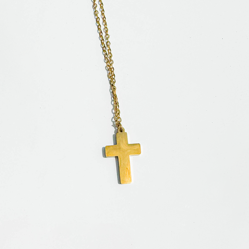 Mother of Pearl Cross Necklace