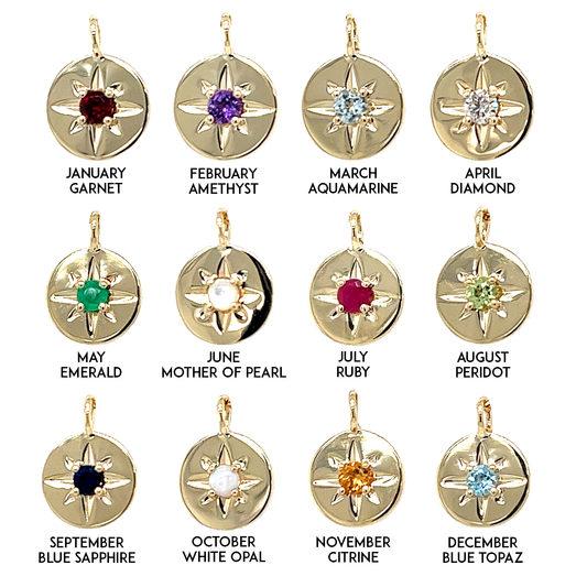 BIRTHSTONES PENDANTS -  Paddington Jeweller - Ojco