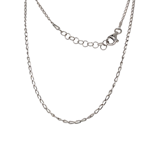 Long Link Chain Sterling Silver 45cm X 1.5mm