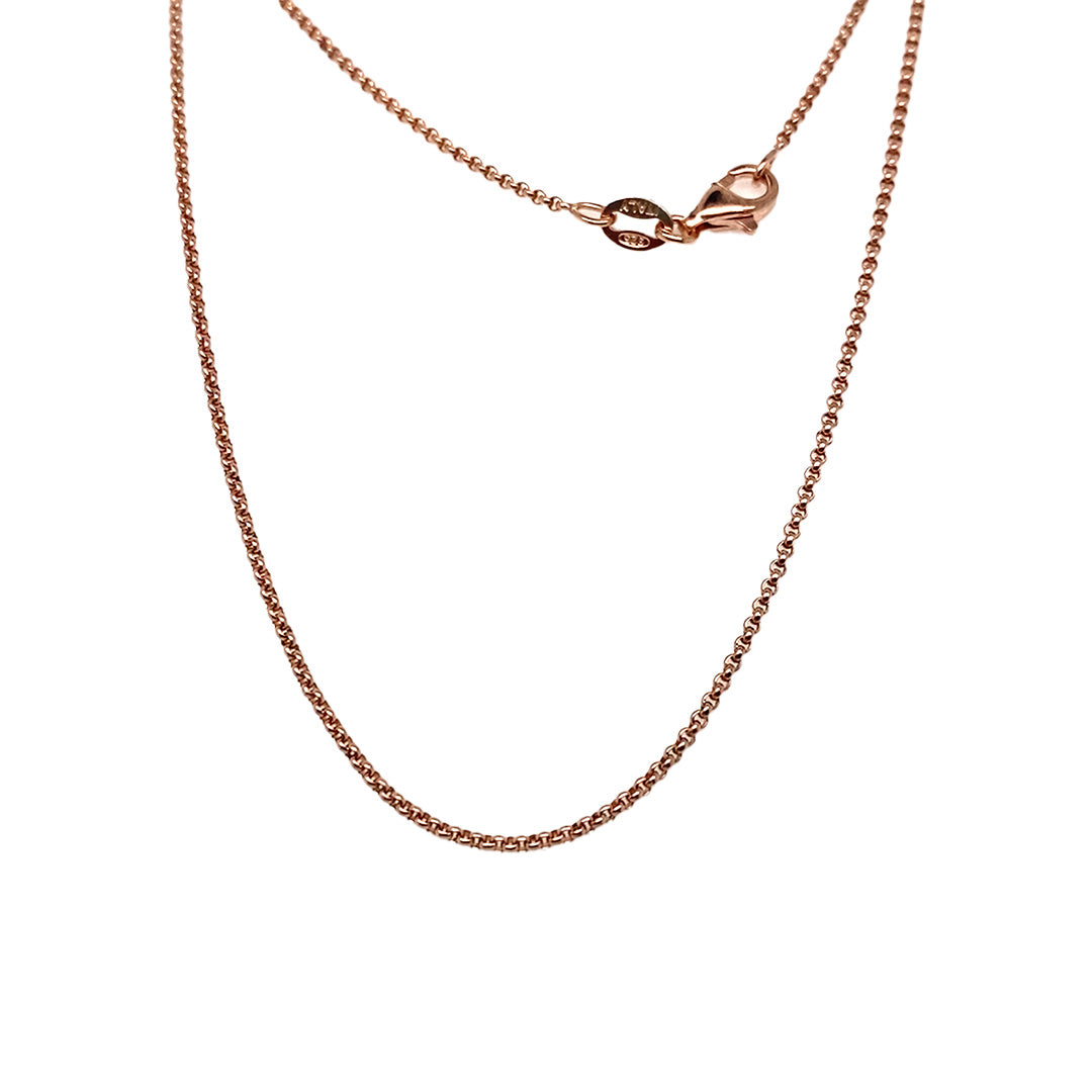 Tiffany Chain Rose Gold Plated 2mm | Iluka Jewellery