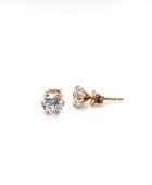 Cubic 4mm Claw Set Stud Earrings 9kt Gold | Iluka Yewellery