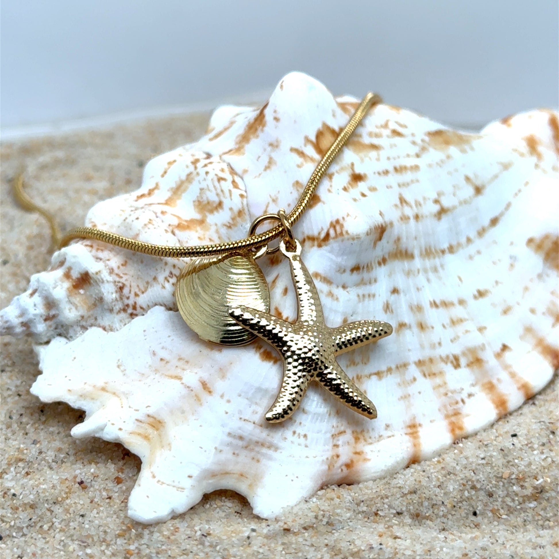 Ocean Breeze Starfish & Shell Necklace