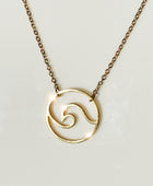 Tarifa Circle Wave Necklace