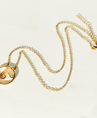 Tarifa Circle Wave Necklace