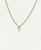 Blue Cross Necklace