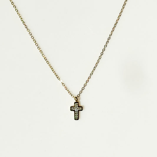 Mary Cross Necklace