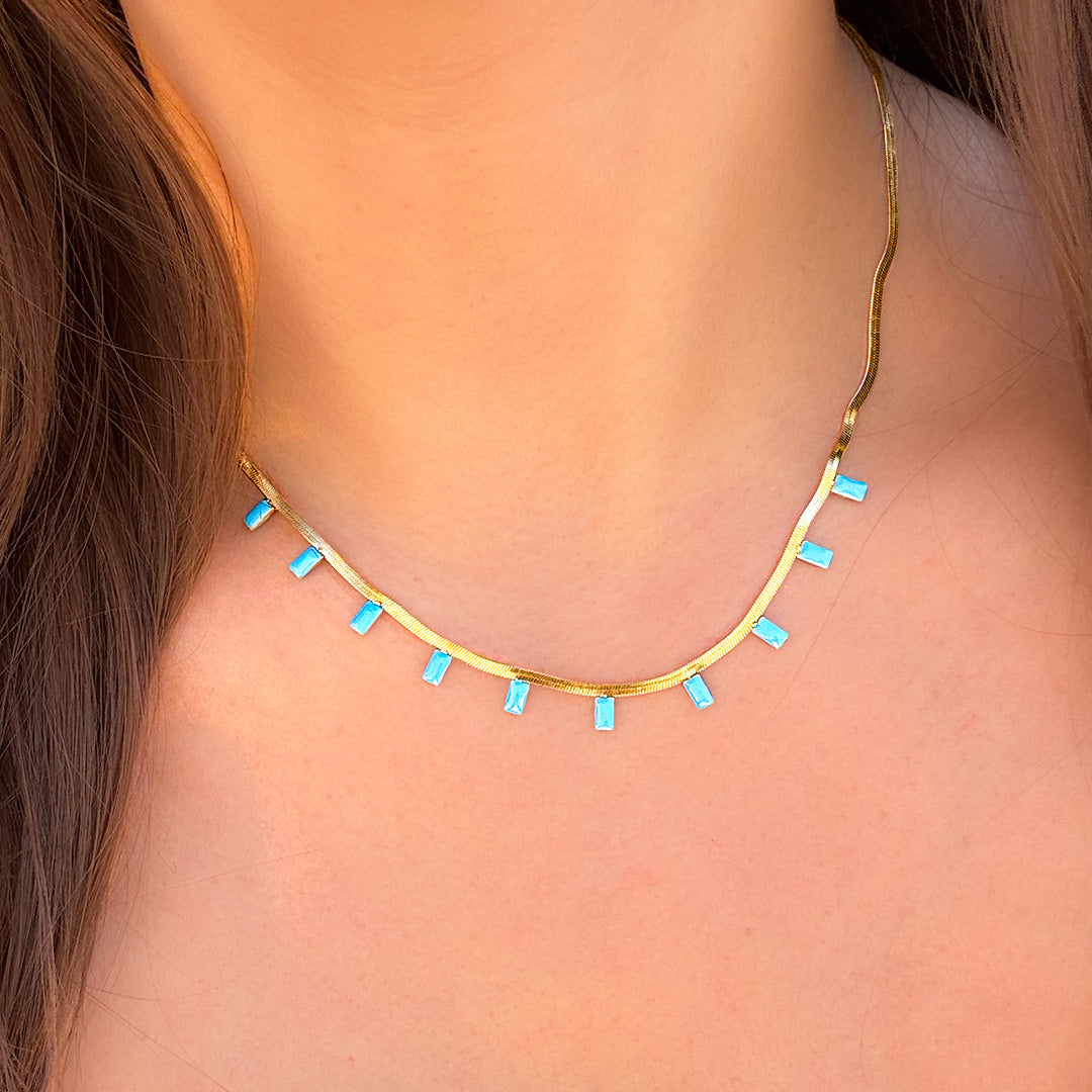 Blue Cadiz Necklacce