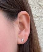 Tear Drop Zirconia Studs