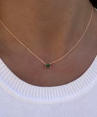 Emerald Zirconia Necklace
