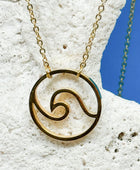 Tarifa Circle Wave Necklace