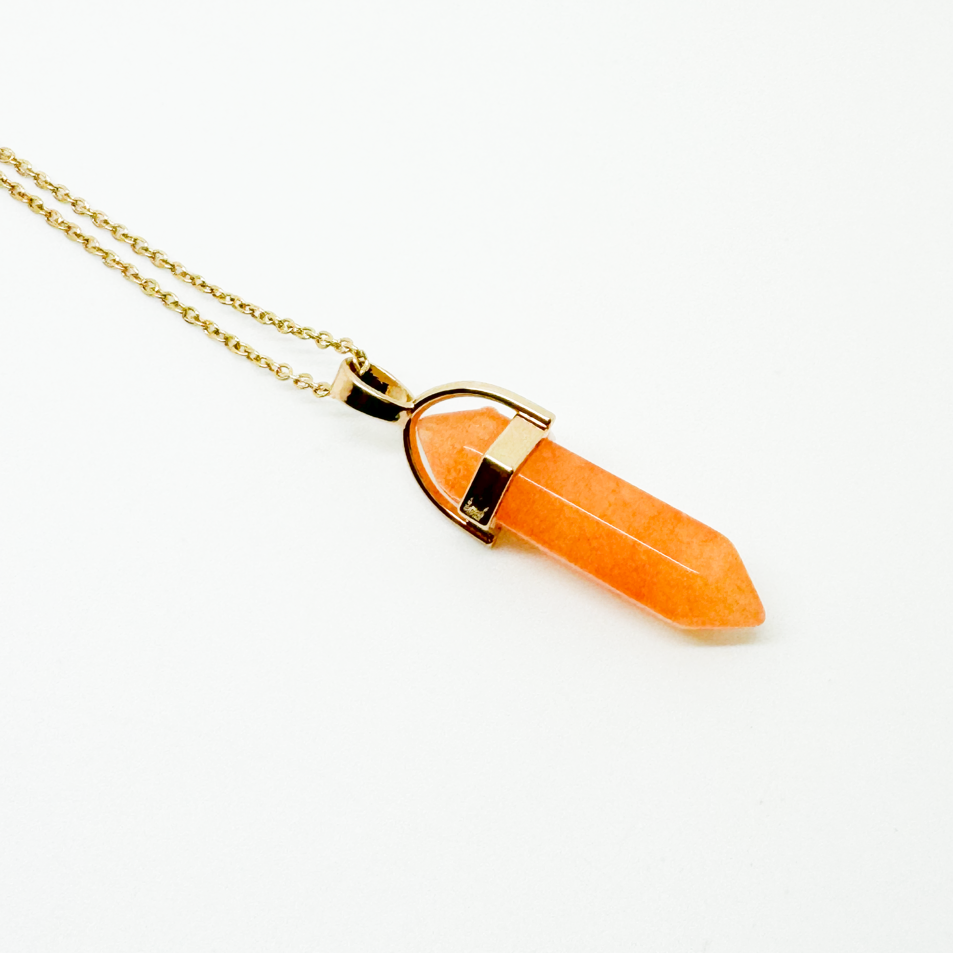 Orange Jade Necklace