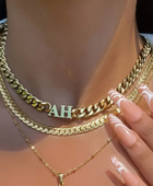 Gema Necklace with Initial
