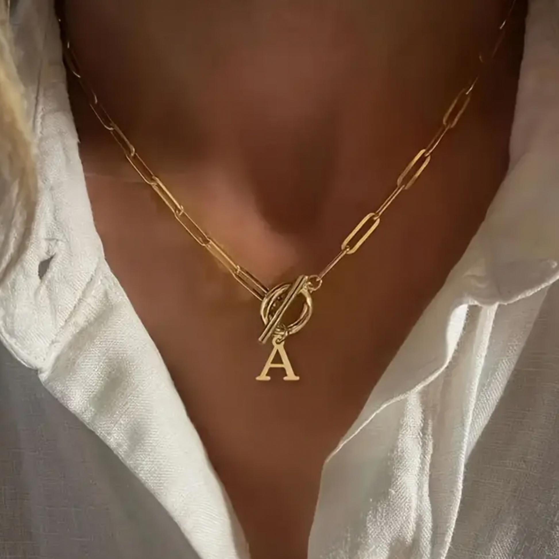 Paperclip with Initial