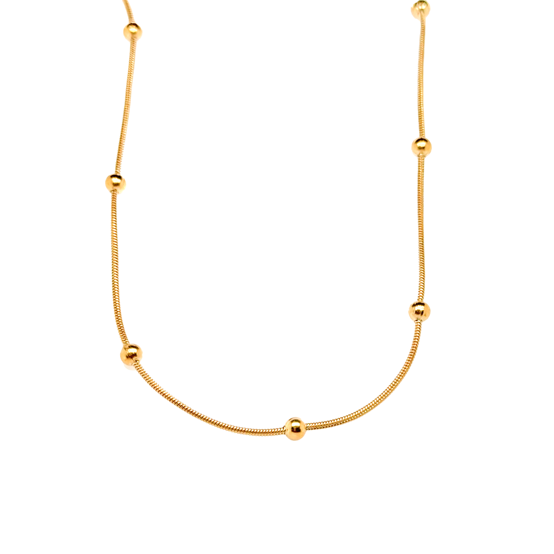 Balls On Snake Necklaces