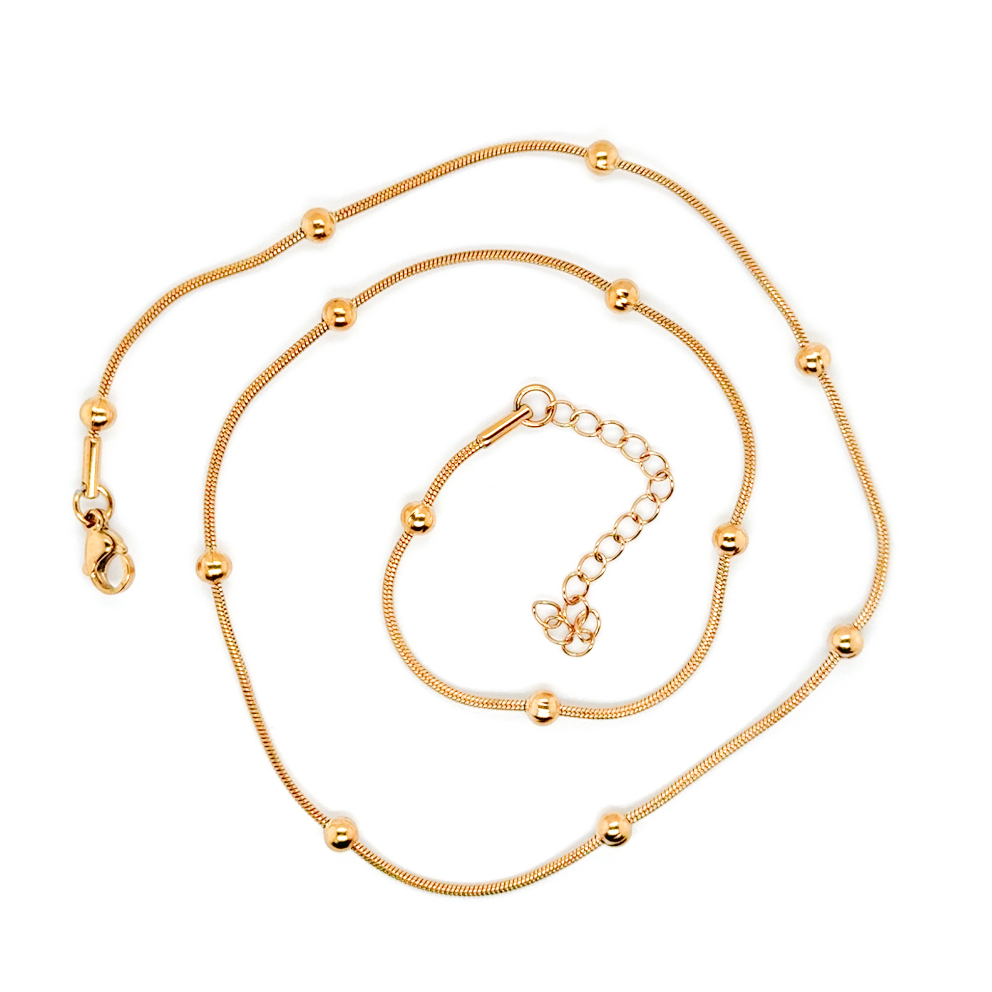Balls On Snake Necklaces