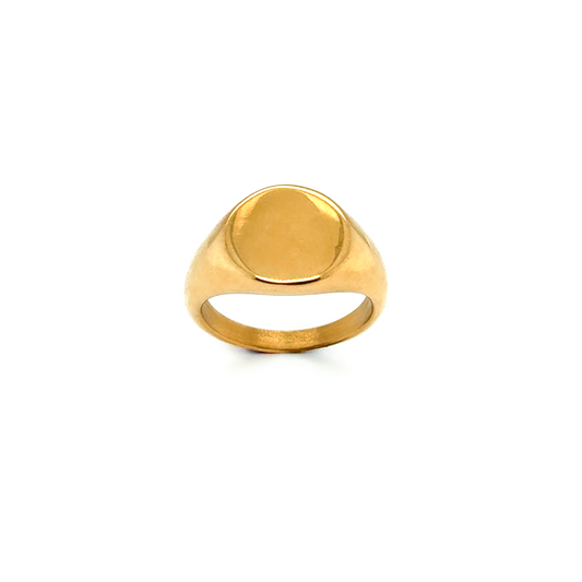 Round Signet Ring