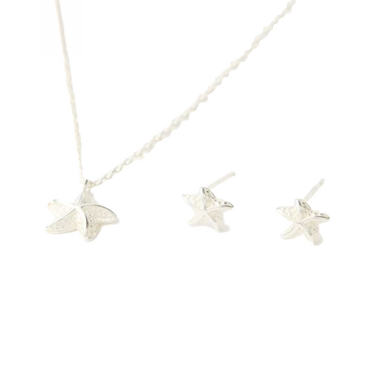 Starfish Necklace and Earrings