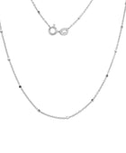 CABLE SQUARE BALL NECKLACE -  Paddington Jeweller - Ojco