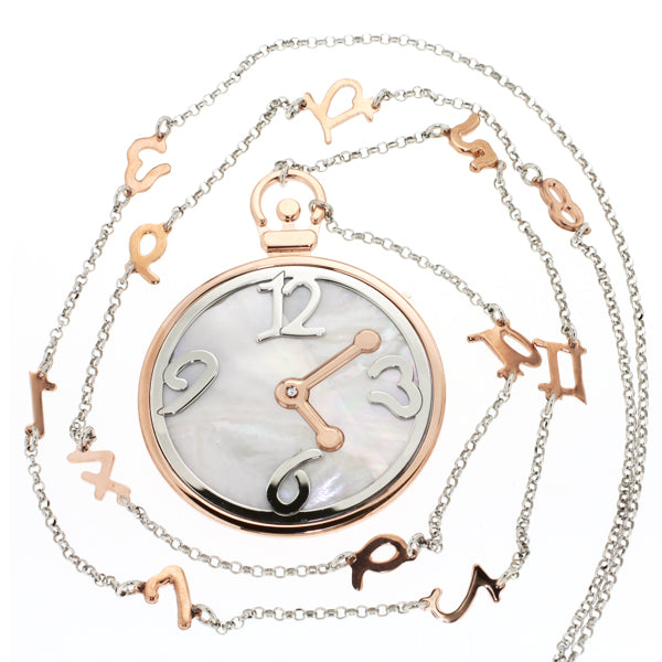 Vintage Clock Silver Pendant | Iluka Jewellery