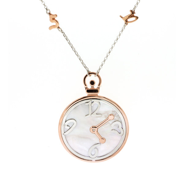 Vintage Clock Silver Pendant | Iluka Jewellery