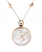 Vintage Clock Silver Pendant | Iluka Jewellery