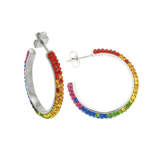 Swarovski Rainbow Hoops | Iluka Jewellery