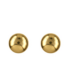 Flattened Gold Ball Studs 3mm