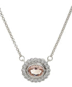 Sybella Elizabeth Oval Pink Morganite Necklace