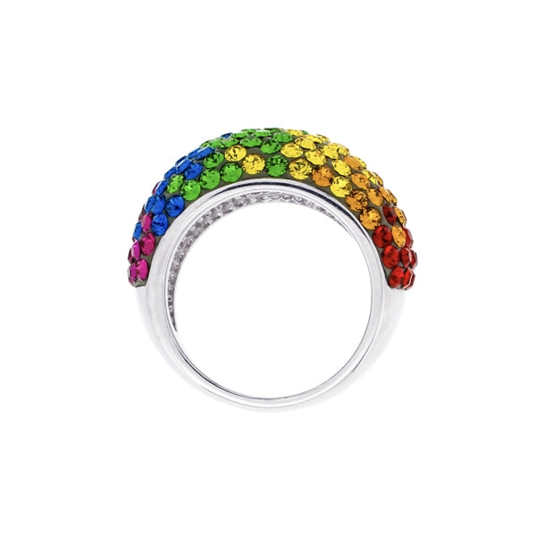 Swarovski Raimbow Bulging Ring | Iluka Jewellery