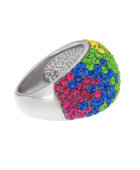 Swarovski Raimbow Bulging Ring | Iluka Jewellery