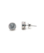  Sybella Rounded Silver Cubic Zirconia Studs 6mm | Iluka Jewellery