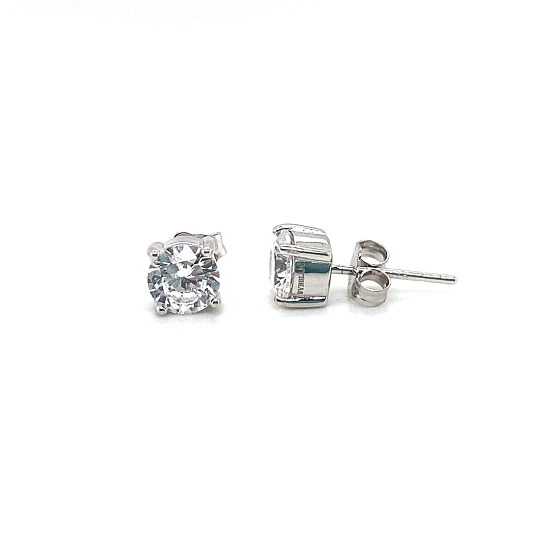 Sybella Cubic Studs silver | Iluka Jewellery