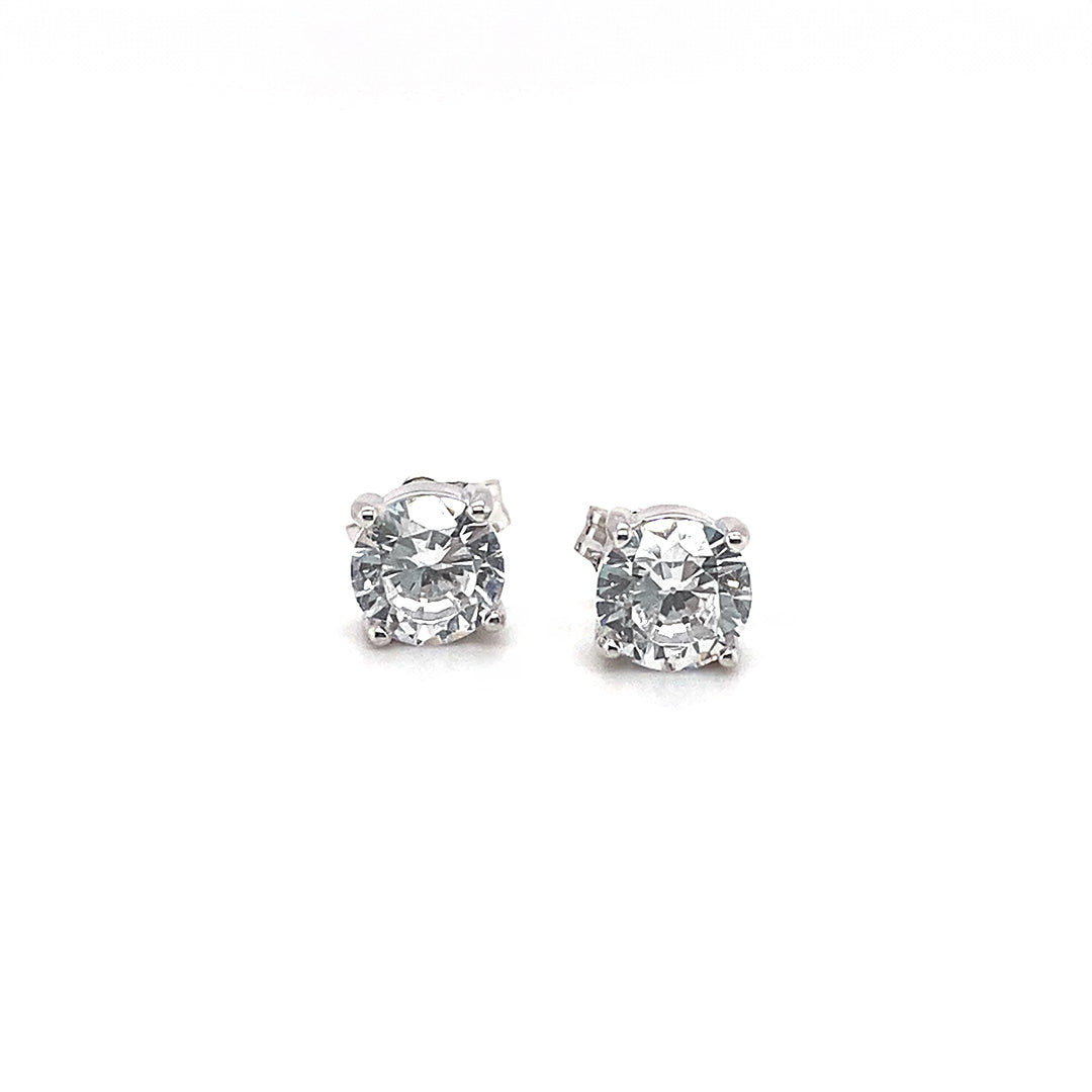 Sybella Cubic Studs silver | Iluka Jewellery