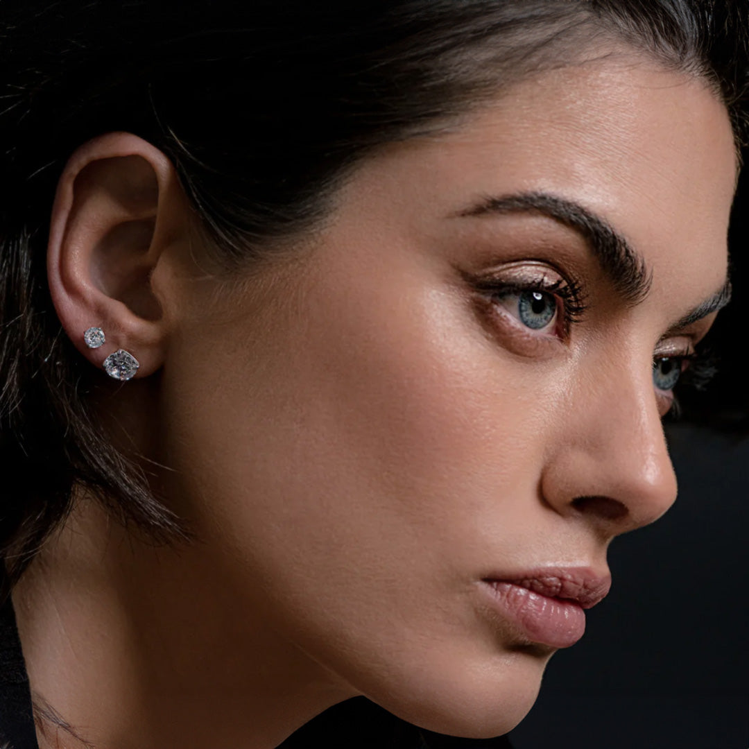 Sybella Cubic Studs silver | Iluka Jewellery